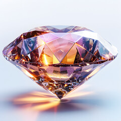 3d dimond isolated on transparent PNG