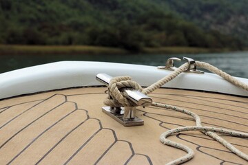 boating the Cetina river near Omis, Croatia