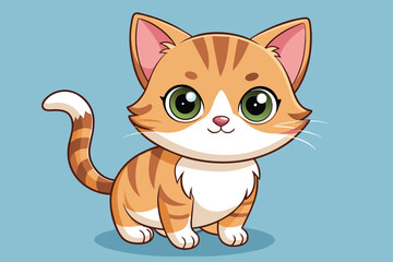 cute kitty vector design
