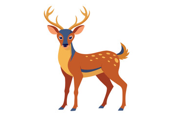 deer on a clean vector design