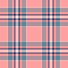 Check textile background of texture plaid seamless with a tartan pattern fabric vector.