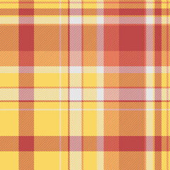 Texture tartan textile of seamless plaid background with a vector fabric check pattern.