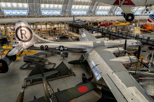 Boeing B-29 Superfortress "Enola Gay" at the National Air and Space Museum&rsquo;s Steven F. Udvar-Hazy Center in Chantilly, Virginia.