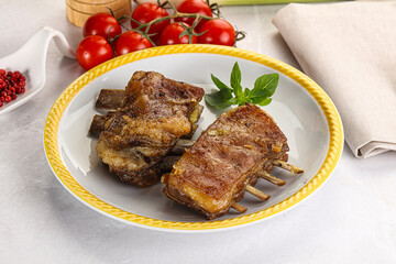 Roasted Lamb ribs with spices