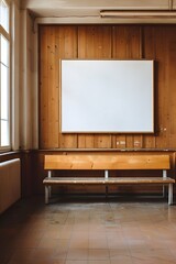Blank poster in the office.
