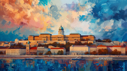 Budapest Castle Hill - obrazy, fototapety, plakaty
