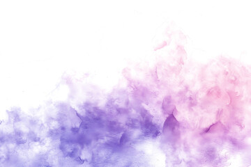 Pink and purple watercolor gradient wash on white background.