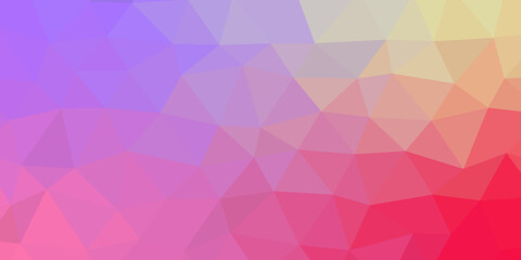 Neon abstract background. Geometric shapes Design cells. Digital line grid background with polygonal geometric seamless pattern texture. Colorful gradient mosaic background.	