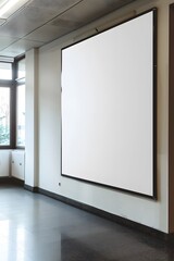 Blank poster in the classroom.