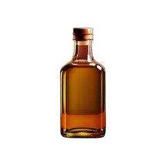 Olive oil bottle isolated soft smooth lighting