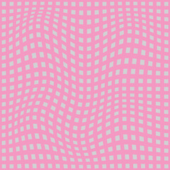  simple abstract light grey ash color small square box wavy distort rendom pattern on light pink color background, perfect for background, wallpaper