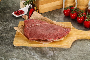 Raw beef meat shoulder for cooking