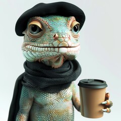 Coffee lover Iguana