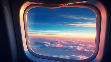 Fototapeta premium Sky seen from airplane window