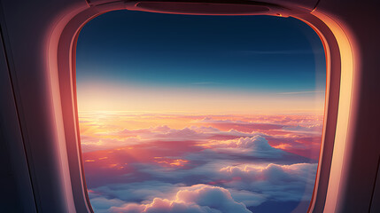 Fototapeta premium Sky seen from airplane window