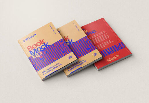 Paperback Soft Book Cover Mockup