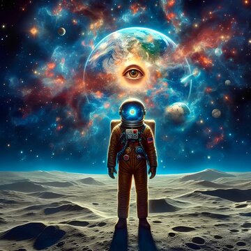 
astronaut in the metafiscal universe