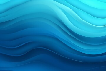 Turquoise to Navy Blue abstract fluid gradient design, curved wave in motion background for banner, wallpaper, poster, template, flier and cover