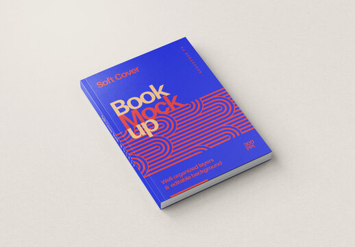Paperback Soft Book Cover Mockup