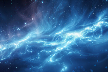 Abstract background blue sky with stars