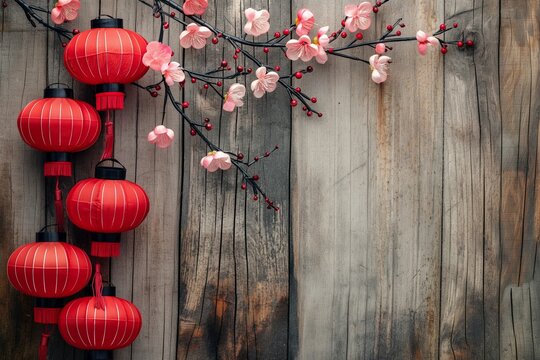 Chinese New Year decoration and copy space for text, Chinese new year background, Chinese background, Chinese new year decoration, background with copy space, Chinese background with copy space 