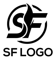 S F LOGO BLACK AND WHITE