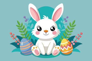 easter vibes sublimation cute bunny vector design 8.eps