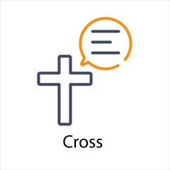 Fototapeta premium Cross icon