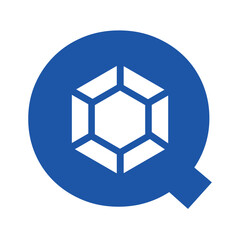 Fototapeta premium Initial Diamond Logo combine with letter Q vector template