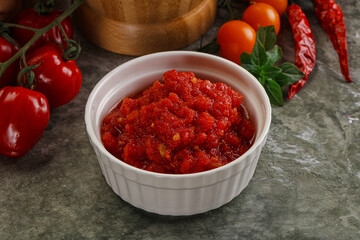 Fresh tomato puree pasta sauce