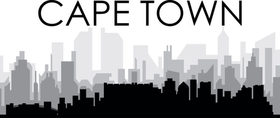 Fototapeta premium Cityscape skyline panorama of CAPE TOWN, SOUTH AFRICA