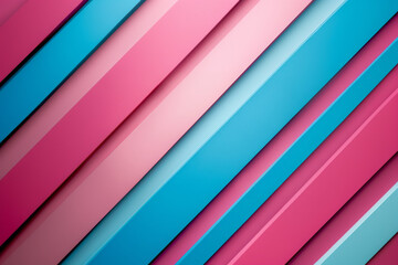 Vibrant Pink and Blue Diagonal Stripes Abstract Background