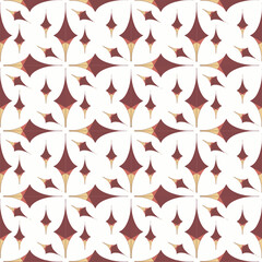 vector graphics, seamless pattern in a floral motif, Moroccan grid in the style of flowers, squares, triangles