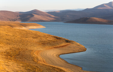 Panoramic view of Spandaryan reservoir