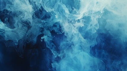 Obraz premium Abstract blue paint wallpaper. Detailed stroke of paint.