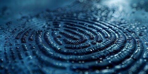 Zoomedin fingerprint analysis for criminal identification in digital forensic technology concept. Concept Digital Forensic Technology, Criminal Identification, Fingerprint Analysis