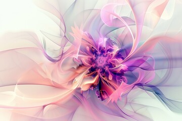 abstract flower on white background