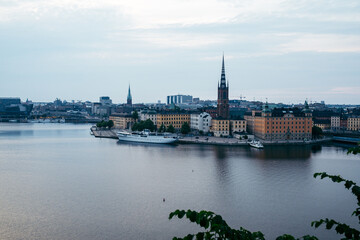 View of Stockholm from Mariaberget, Södermalm, Stockholm, Sweden