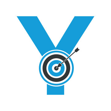 recommend clip art: Target Logo combine with letter Y vector template