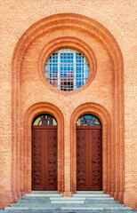 Entrance to the Holy Trinity church in Torun