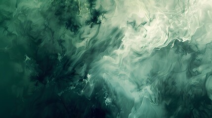 Abstract green paint with a hint of gold wallpaper. Detailed stroke of paint. - obrazy, fototapety, plakaty