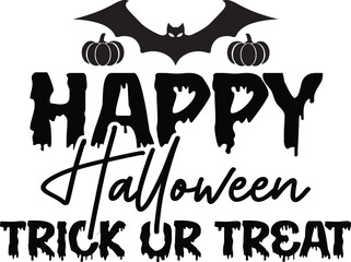 Halloween Vector illustration, Happy Halloween t-shirt design