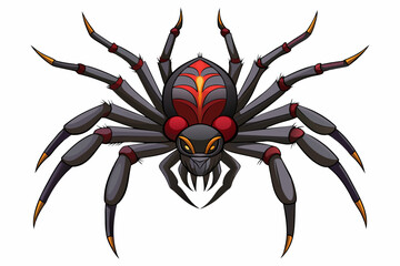 spider on a white background