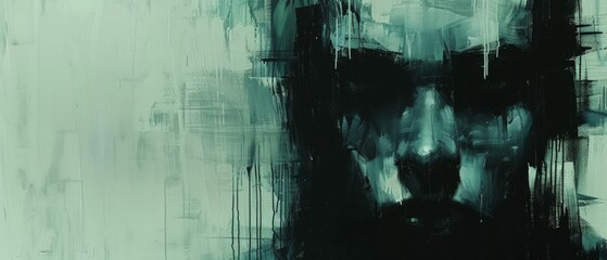  A monochromatic portrait of a man wearing a face mask.