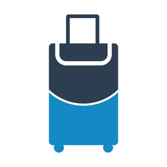 Abstract premium luggage, baggage, travel bag icon design. 