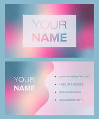 Obraz premium Abstract colorful gradient business card