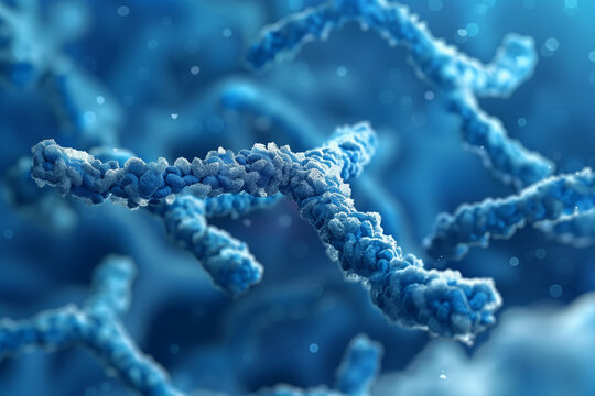 Damaged DNA, a scientific concept. 3d illustration
