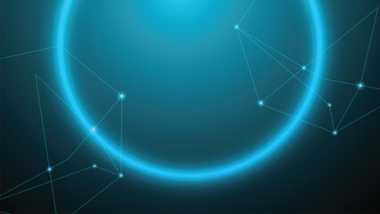 abstract digital technology background with network connection lines