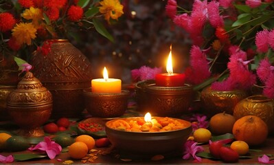 Obraz na płótnie Canvas Happy Tamil New Year festival celebration