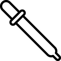 Pipette Line Icon